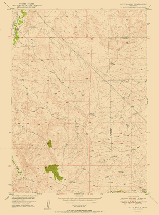 Picture of DILTS RANCH WYOMING QUAD - USGS 1950