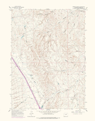 Picture of DUGOUT RANCH WYOMING QUAD - USGS 1973