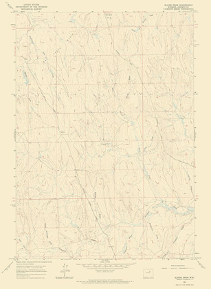 Picture of ELAINE DRAW WYOMING QUAD - USGS 1961