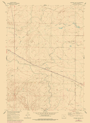 Picture of EMIGRANT GAP WYOMING QUAD - USGS 1960