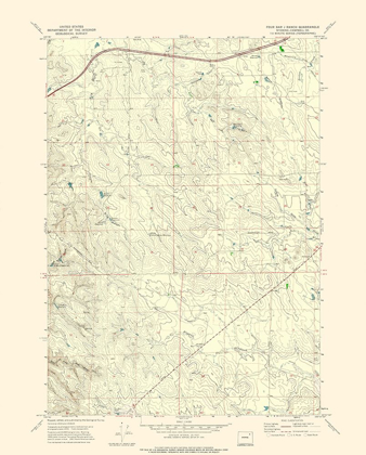 Picture of FOUR BAR RANCH WYOMING QUAD - USGS 1971