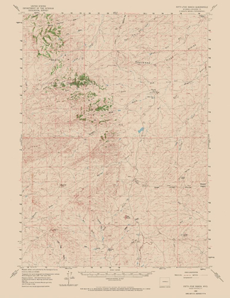 Picture of FIFTY FIVE RANCH WYOMING QUAD - USGS 1959