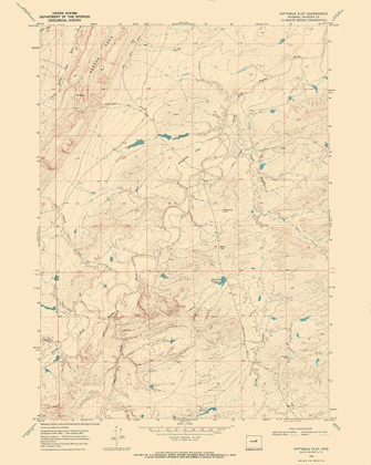 Picture of FIFTYMILE FLAT WYOMING QUAD - USGS 1968