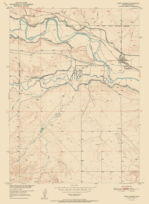 Picture of FORT LARAMIE WYOMING QUAD - USGS 1952