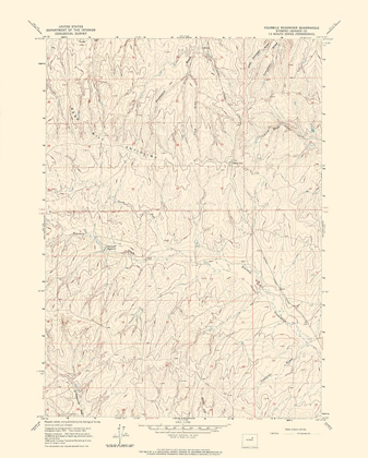 Picture of FOURMILE RESERVOIR WYOMING QUAD - USGS 1961