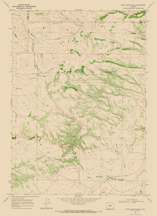 Picture of FIRST WATER DRAW WYOMING QUAD - USGS 1968