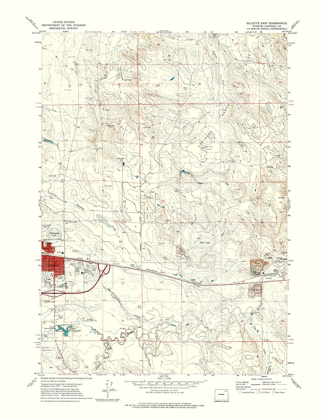Picture of EAST GILLETTE WYOMING QUAD - USGS 1971
