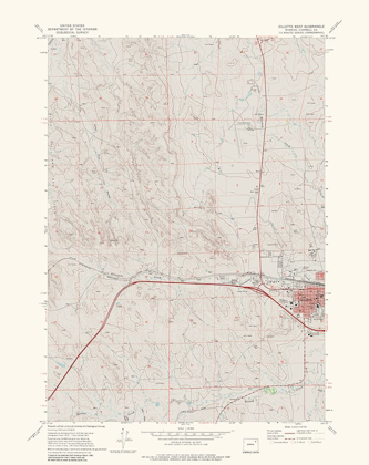 Picture of WEST GILLETTE WYOMING QUAD - USGS 1971