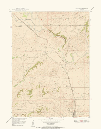 Picture of GLENDO WYOMING QUAD - USGS 1949