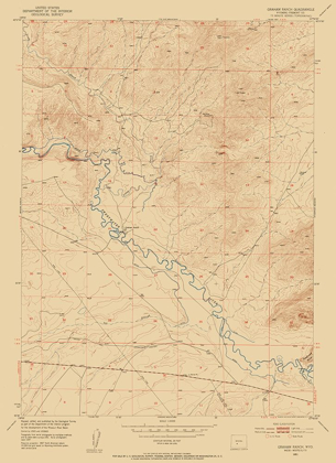 Picture of GRAHAM RANCH WYOMING QUAD - USGS 1951