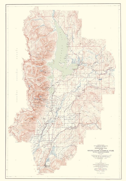 Picture of GRAND TETON NATIONAL PARK WYOMING SHEET - USGS