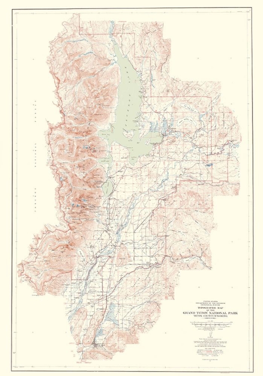 Picture of GRAND TETON NATIONAL PARK WYOMING SHEET - USGS