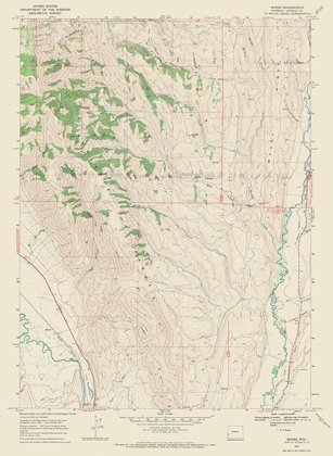 Picture of MARSE WYOMING QUAD - USGS 1967