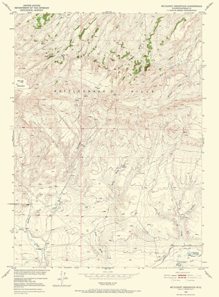 Picture of MC CLEARY RESERVOIR WYOMING QUAD - USGS 1951