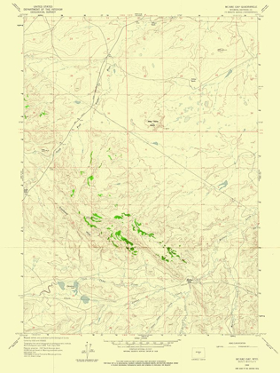 Picture of MC RAE GAP WYOMING QUAD - USGS 1959