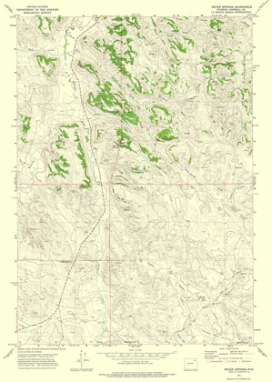 Picture of MOYER SPRINGS WYOMING QUAD - USGS 1971