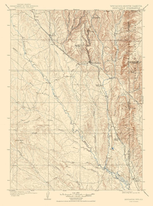 Picture of NEWCASTLE WYOMING QUAD - USGS 1901