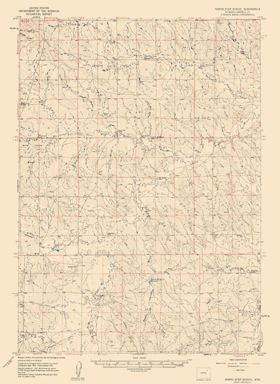 Picture of NORTH STAR SCHOOL WYOMING QUAD - USGS 1959