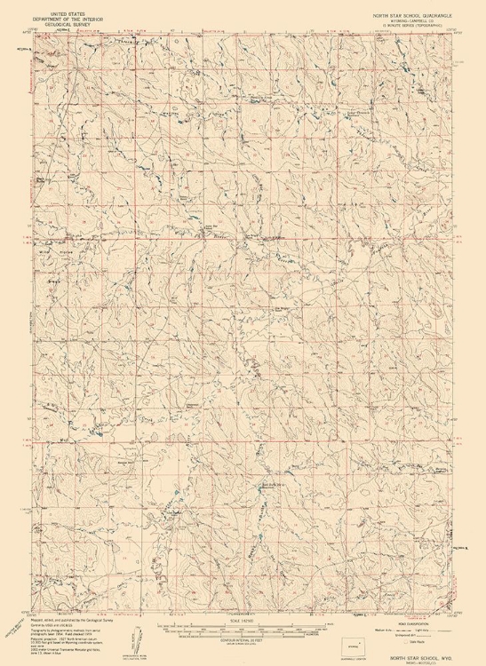 Picture of NORTH STAR SCHOOL WYOMING QUAD - USGS 1959