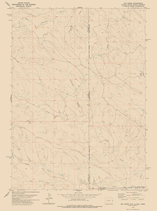 Picture of OAK CREEK WYOMING QUAD - USGS 1978