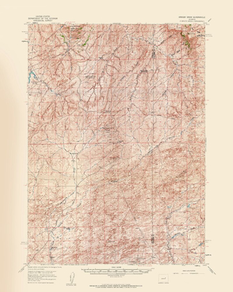 Picture of ORMSBY DRAW WYOMING QUAD - USGS 1959