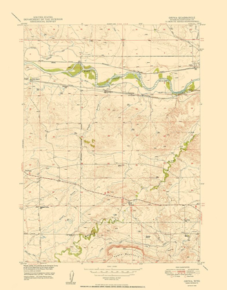 Picture of ORPHA WYOMING QUAD - USGS 1949