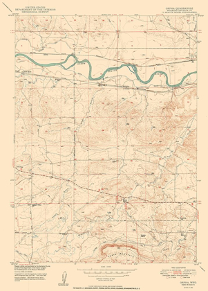 Picture of ORPHA WYOMING QUAD - USGS 1950