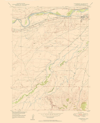 Picture of PARKERTON WYOMING QUAD - USGS 1950