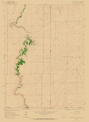 Picture of PINE BLUFFS WYOMING QUAD - USGS 1963
