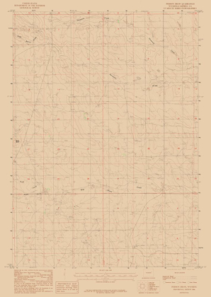 Picture of PERSSON DRAW WYOMING QUAD - USGS 1984