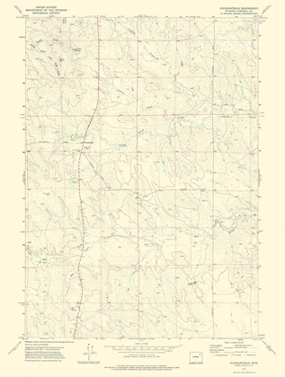 Picture of PLEASANTDALE WYOMING QUAD - USGS 1971