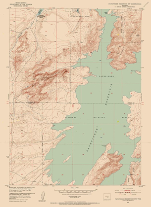 Picture of PATHFINDER RESERVOIR WYOMING QUAD - USGS 1951