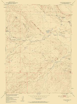 Picture of POISON SPIDER WYOMING QUAD - USGS 1951