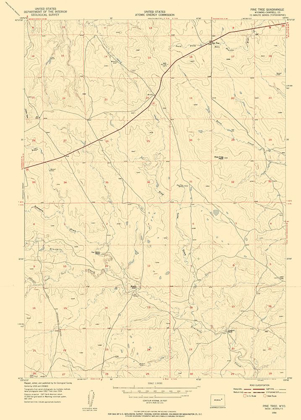 Picture of PINE TREE WYOMING QUAD - USGS 1954