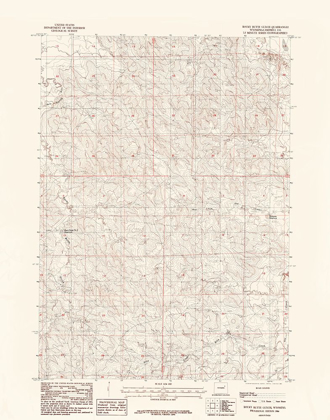 Picture of ROCKY BUTTE GULCH WYOMING QUAD - USGS 1984