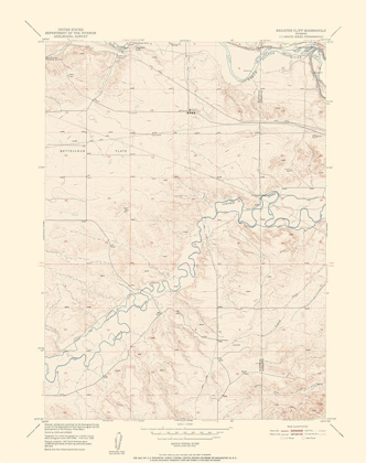 Picture of REGISTER CLIFF WYOMING QUAD - USGS 1950