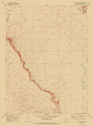 Picture of SOUTH EAST RED DESERT WYOMING QUAD - USGS 1970