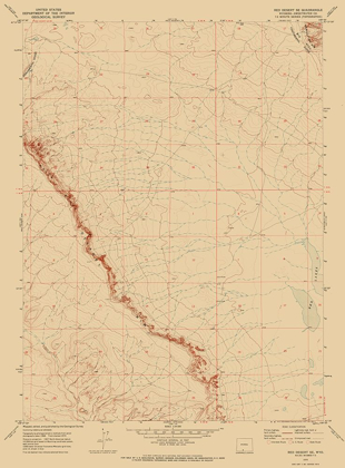 Picture of SOUTH EAST RED DESERT WYOMING QUAD - USGS 1970