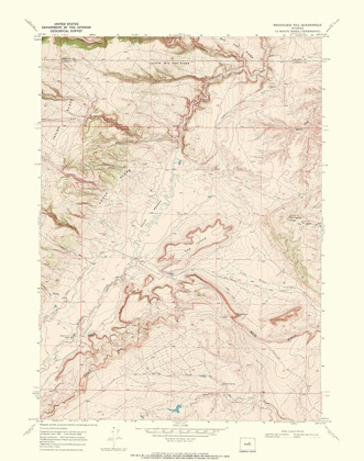 Picture of ROUGHLOCK HILL WYOMING QUAD - USGS 1968