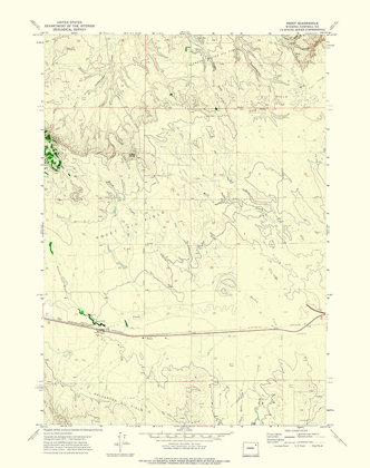 Picture of ROZET WYOMING QUAD - USGS 1971