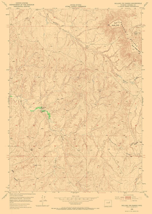 Picture of ROLLING PIN RANCH WYOMING QUAD - USGS 1953