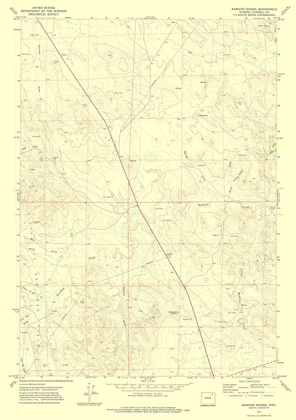 Picture of RAWHIDE SCHOOL WYOMING QUAD - USGS 1971