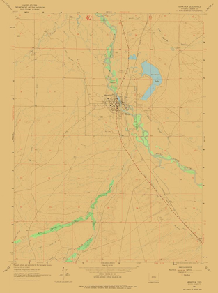 Picture of SARATOGA WYOMING QUAD - USGS 1961