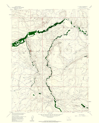 Picture of T L RANCH WYOMING QUAD - USGS 1958