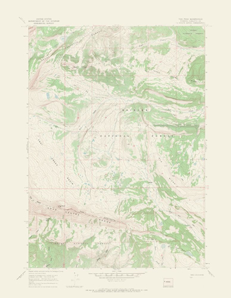 Picture of TOSI PEAK WYOMING QUAD - USGS 1967