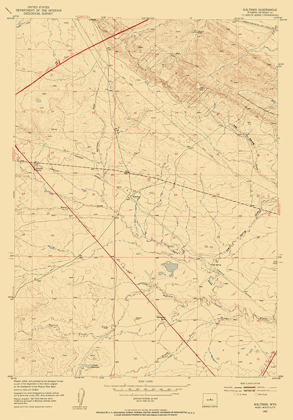 Picture of WALTMAN WYOMING QUAD - USGS 1952