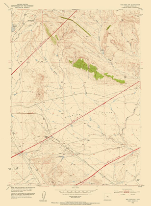 Picture of WALTMAN WYOMING QUAD - USGS 1952
