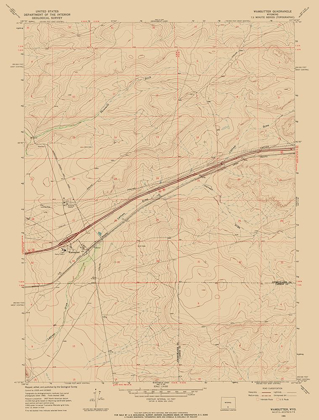 Picture of WAMSUTTER WYOMING QUAD - USGS 1966