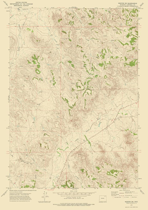 Picture of SOUTH WEST WESTON WYOMING QUAD - USGS 1972