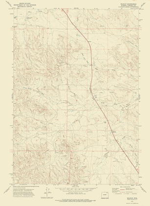 Picture of WILDCAT WYOMING QUAD - USGS 1971